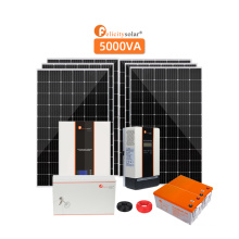 All in one solar energy systems 5KVA/4000W Off-grid solar power system with solar inverter/controller/panel/battery/accessories